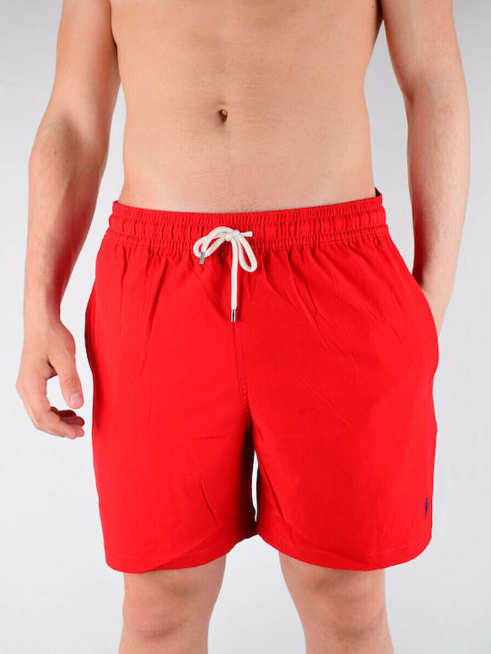 Traveler Мъжки Бански Плувни Шорти Червени