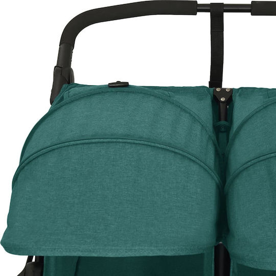 vidaXL Double Stroller Suitable for Newborn Green