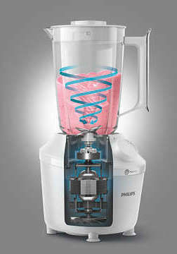 Philips 3000 Series Blender with Plastic Jug 1.9 lt 450W White
