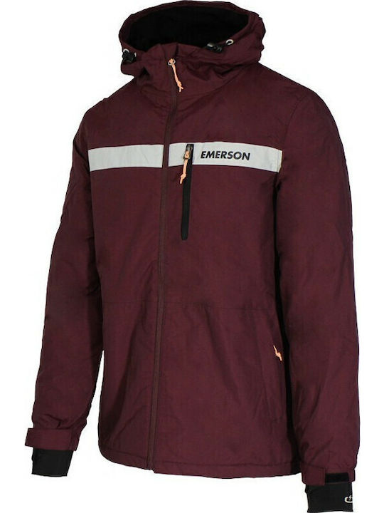 Winter Jacke Wasserdicht Burgundisch