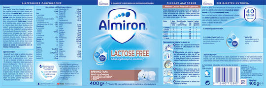 Nutricia Milk Powder Almiron FL Lactose-Free for 0m++ Months 400gr