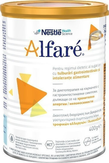 Nestle Γάλα σε Σκόνη Alfare Χωρίς Λακτόζη για 0+ Μηνών 400gr