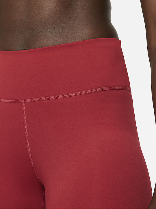 One Women's Long Yoga Legging High Waisted Dri-Fit Red