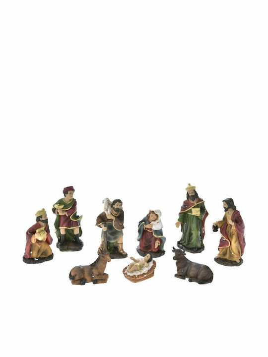 Iliadis Christmas Ceramic Figure Manger Length 30cm 9pcs