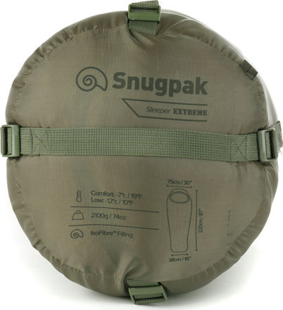 Snugpak Sleeping Bag Single 3 Seasons Sleeper Extreme Olive SN650110137