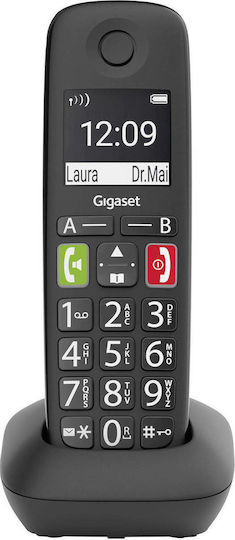 Gigaset E290HX Handset Ασύρματο Τηλέφωνο IP Μαυρο
