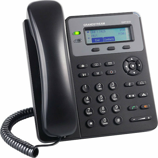 Grandstream GXP-1610 Ενσύρματο Τηλέφωνο IP Μαύρο