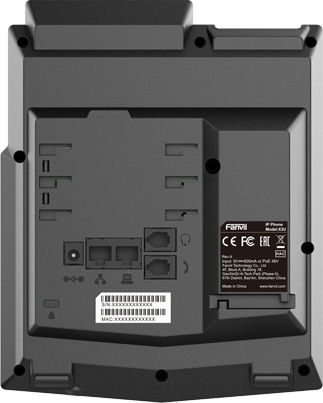Fanvil X3U Pro Ενσύρματο Τηλέφωνο IP 6 γραμμών Μαύρο