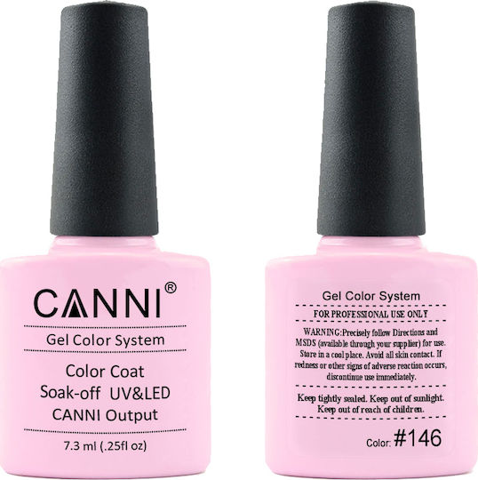 Canni Classic Ημιμόνιμο Βερνίκι Νυχιών 146 Milky Rose 7.3ml