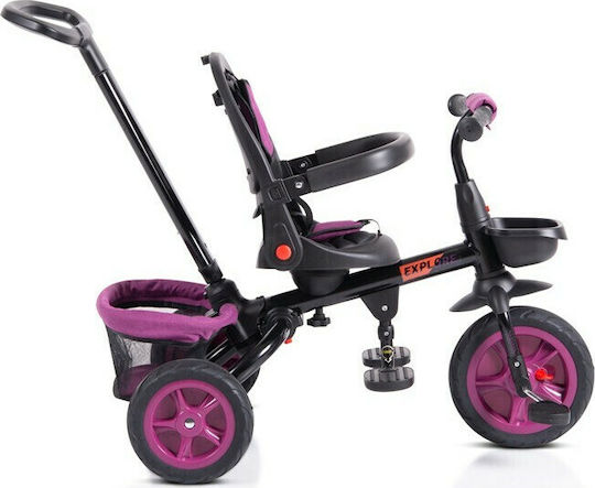 Byox Convertible Kids Tricycle with Parental Handle for 12 Months Purple