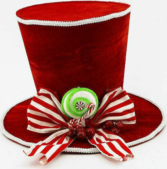 Iliadis Weihnachtliche Stoff Figur Hut Rot Höhe 36cm