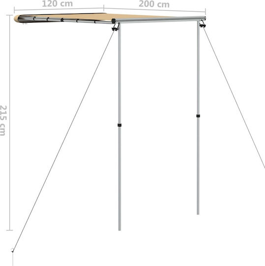 vidaXL Tent Extension Camping 120cm