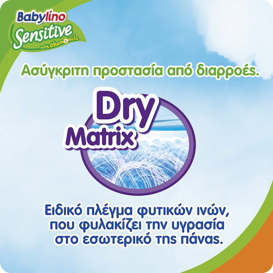Babylino Scutece Cu Bandă Adezivă Sensitive Nr. 3 Pentru 4-9kg 168 Bucăți
