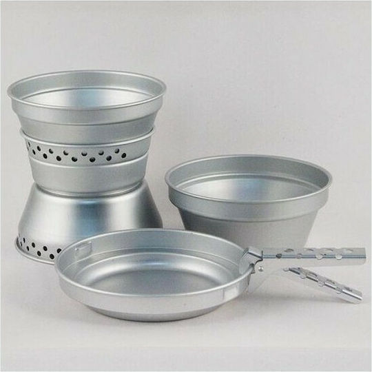Mil-Tec Set de vase de gătit pentru Camping Set de gătit din aluminiu