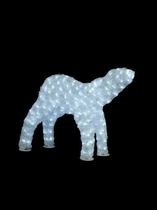 Lianos Illuminated Christmas Plastic Figure Deer Length 45cm