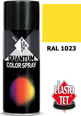 Elastotet Σπρέι Βαφής Quantum Ακρυλικό Traffic Yellow RAL 1023 400ml