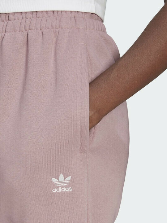 Adicolor Essentials Παντελόνι Φόρμας με Λάστιχο Fleece Magic Mauve