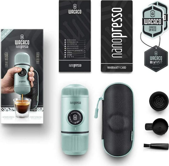 Wacaco Nanopresso Electric Machine 18bar with 8g Coffee Container Arctic Blue