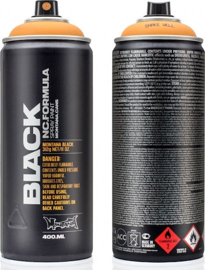 Montana Cans Spray Paint BLK with Matt Effect Hazle 400ml