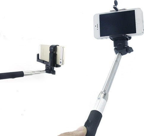 Z07-1 Selfie Stick with 3.5mm Cable Black
