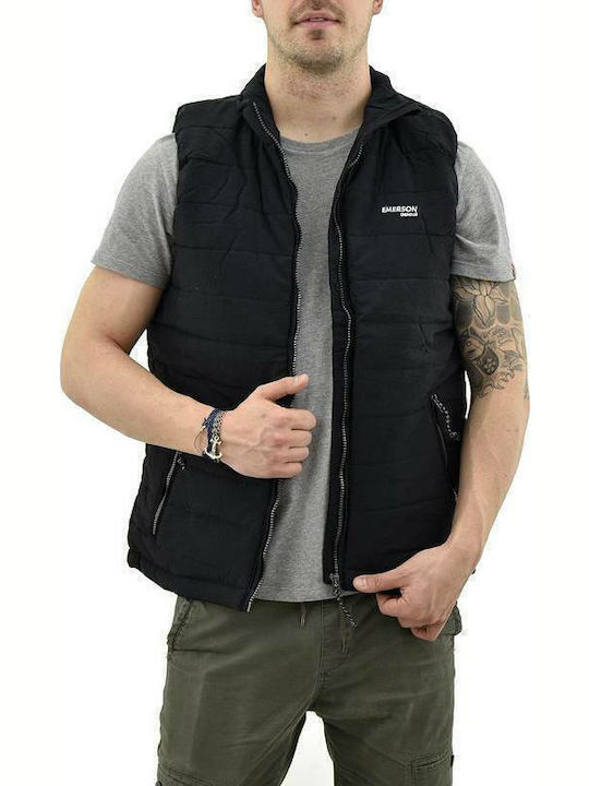Безръкавно Зимно Puffer Черно Мъжко Яке
