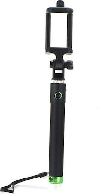 Combo Selfie Stick με Καλώδιο 3.5mm Πράσινο