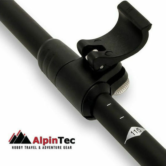 AlpinPro Pair of Telescopic Aluminum Fast Lock Trekking Poles with 3 Sections Pathfinder Blue 285gr