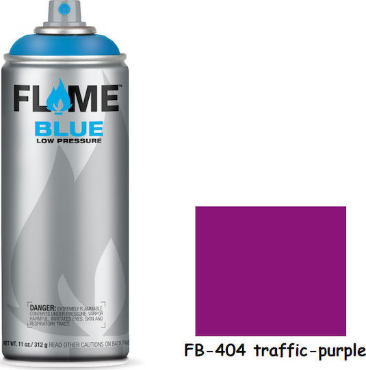 Flame Paint Σπρέι Βαφής FB Ακρυλικό με Ματ Εφέ Traffic Purple 400ml