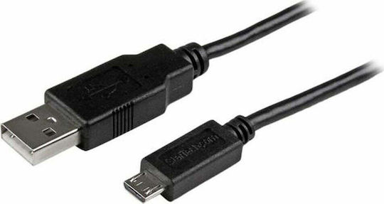 StarTech Regular USB 2.0 to micro USB Cable Μαύρο 0.15m (USBAUB15CMBK)