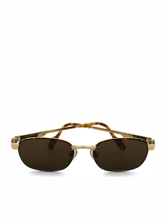 Benetton Women's Sunglasses with Gold Metal Frame and Brown Lens BEN205 13M