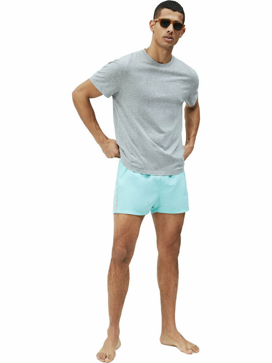 New Brian Plain Men's Swimwear Shorts Light Blue