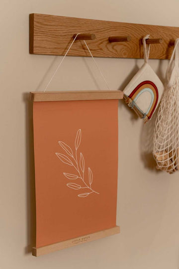 Little Dutch Детски Постер Wild Flowers Rust Двустранен 42x30бр