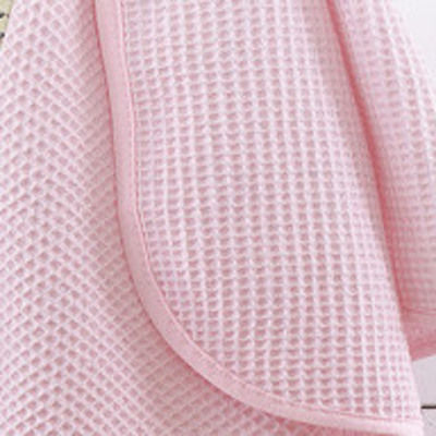 Rythmos Decke Wickeltücher für Kinderzimmer Sweety Waffel Rosa 80x90cm