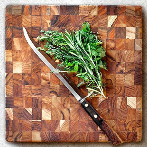 TeakHaus Rectangular Wooden Chopping Board Brown 30.5x30.5cm