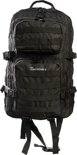 Survivors Rucsac Militar Rucsacuri din Poliester Negru 45lt