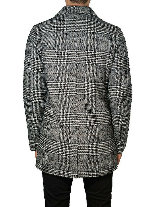 Biston Men's Half Coat Gray