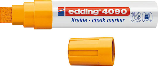 Edding Chalk Marker 4090 Marker Orange Blackboard Liquid Chalk for Glass Τετράγωνη Μύτη