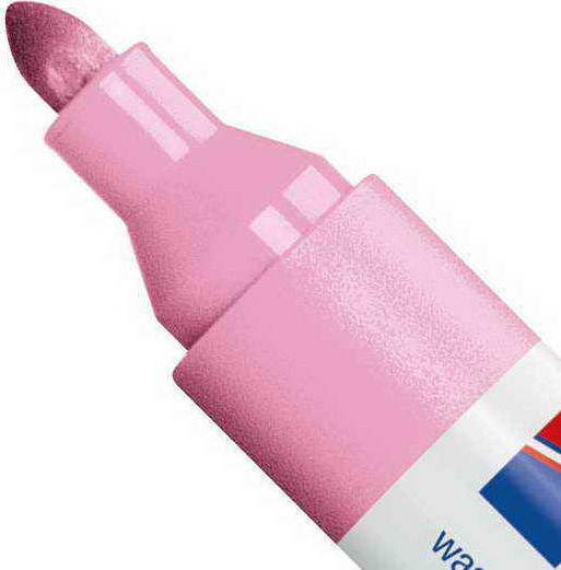 Edding Textile Marker 4500 Marker Wash-resistant Pink for Fabric Στρογγυλή Μύτη
