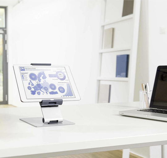 Durable Table Stand pentru tabletă Birou în culoarea Argintiu