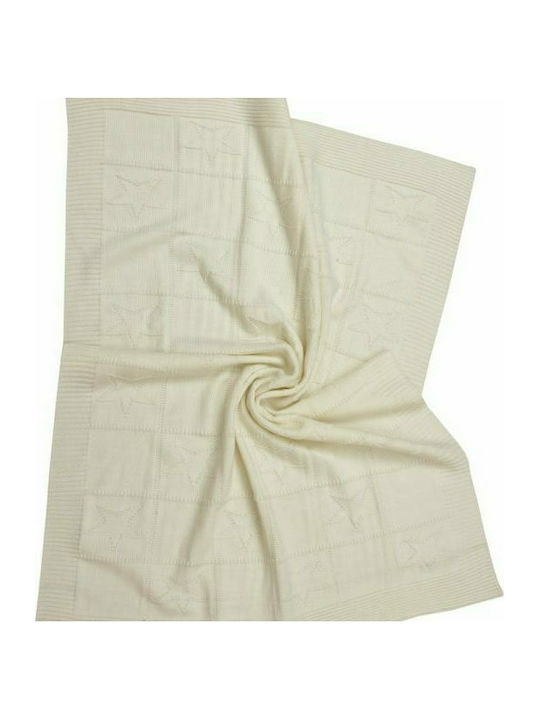 Anna Riska Blanket Cot Joy Knitted Beige 110x140cm