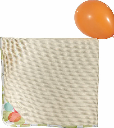 Guy Laroche Blanket Cot Party Waffle Beige 110x150cm