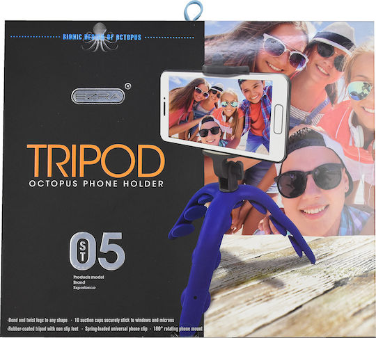 Ezra ST05 Cell Phone Tripod Blue