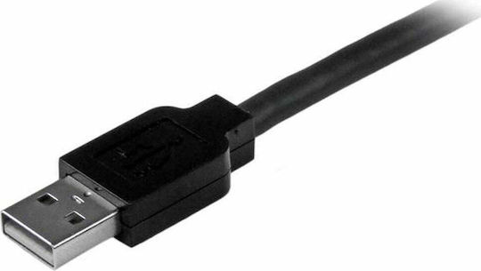StarTech USB 2.0 Cable USB-A male - USB-B male Μαύρο 15m USB2HAB50AC