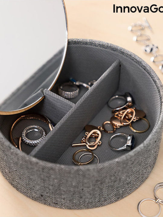InnovaGoods Mibox Bamboo Jewellery Κουτί Κοσμημάτων Υφασμάτινο Μαύρο 15.5x6x15.5cm InnovaGoods Mibox Bamboo Jewellery Κουτί Κοσμημάτων Υφασμάτινο Μαύρο 15.5x6x15.5cm