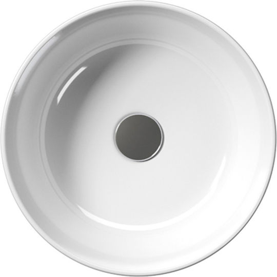 GSI Kube-X Deasupra Blatului Chiuvetă Porțelan 40x40x13cm Alb