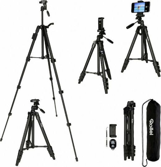 Rollei Traveler Cell Phone Tripod Bluetooth Black