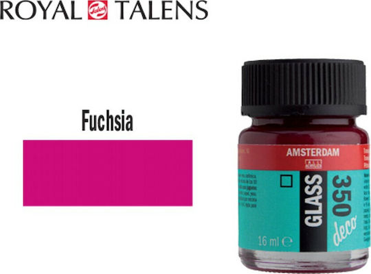 Royal Talens Glass Deco Liquid Craft Paint Fuchsia for Porcelain and Glass No350 16ml
