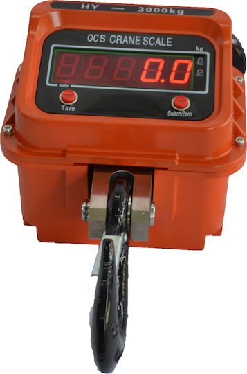 Electronic Professional Hanging Scale with Weighing Capacity of 3000kg and Division 1000gr