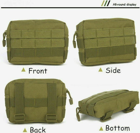 Colorlife 04016 Military Pouch Belt Khaki