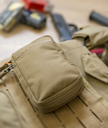 Pentagon Kyvos Военна Чантичка Колан от Cordura Кафяв 0.5лт